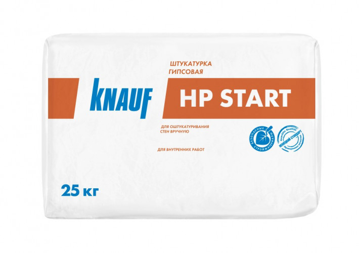 Шпаклевка гипсовая Knauf HP Start, 25 кг