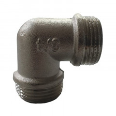 Угольник латунный 3/4", наружная/наружная резьба Aqualink