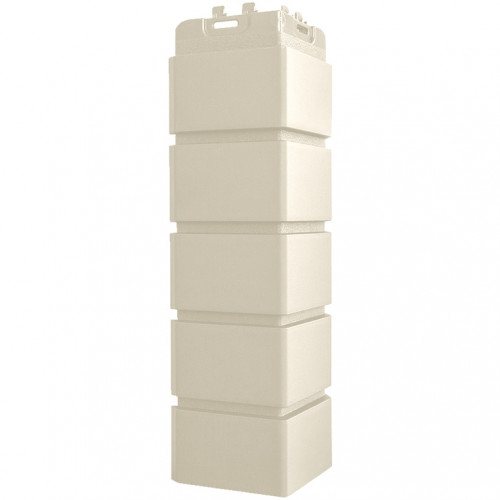 Угол наружный для панелей Клинкерный кирпич Classic Молочный 390х120мм, Grand Line