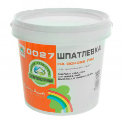Шпаклевка готовая на ПВА основе 0027 белая Радуга 16кг