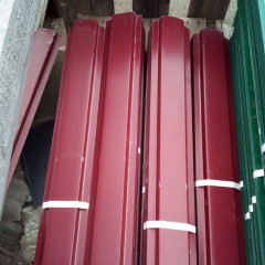 Штакетник 85х1200мм П-образный односторонний RAL 3005 красное вино 0,45 мм