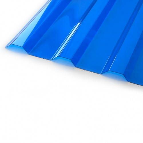 Поликарбонат трапеция МП/С-20 6000х1150х1,3мм (Синий) Новаттро СафПласт