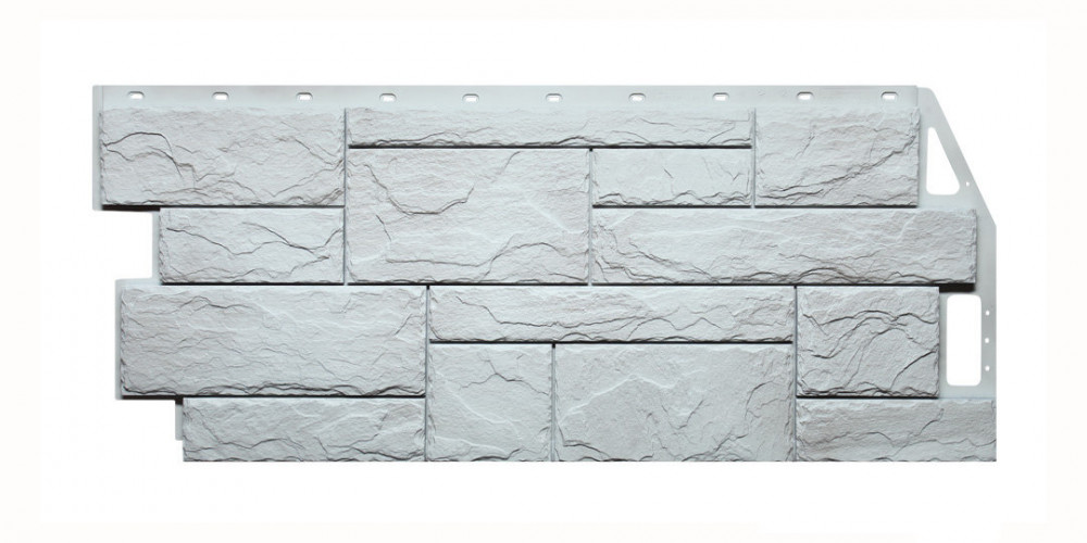 Фасадная панель Камень природный 420х972мм (0,408м2), Жемчужный FineBer