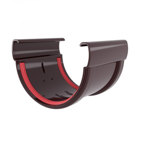 Соединитель желоба ПВХ, Шоколад Grand Line Design D135/90