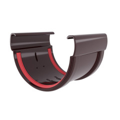 Соединитель желоба ПВХ, Шоколад Grand Line Design D135/90