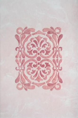 Плитка Мрамор Декор 200х300мм розовая БКСМ