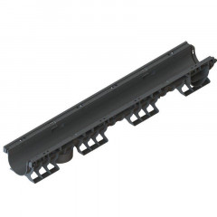 Лоток водоотводный пластик Basic DN100 1000x156x120 мм, 8020-М Standartpark