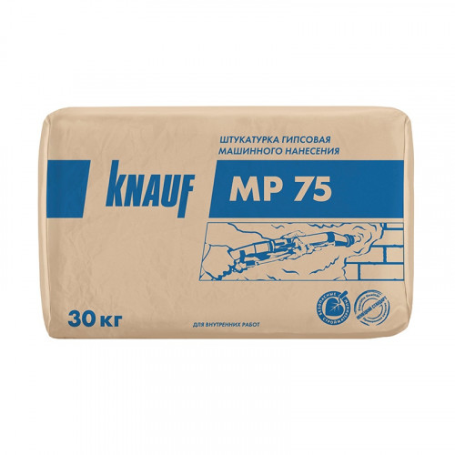 Штукатурка гипсовая МП-75 машинная, 30кг KNAUF