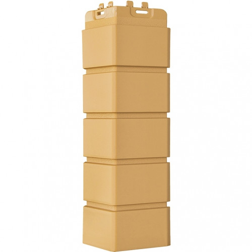 Угол наружный для панелей Клинкерный кирпич Classic Песочный 390х120мм, Grand Line