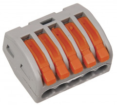 Клемма 5х(0,08-4кв.мм) строительно монтажная IEK 222-415
