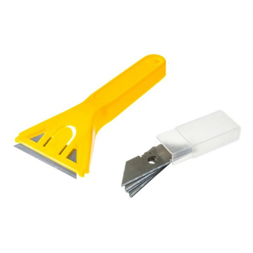 Скребок пластмассовый 5 лезвий 50мм Бибер 55541