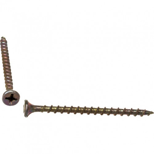 Саморез (шуруп) 3,5*55мм универсальный желтый с потайной головкой, кг