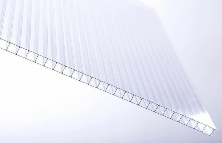 Сотовый поликарбонат 6мм Прозрачный 2,1х6м Соталайт 0,86кг/м2