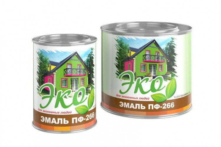 Эмаль ПФ-266 золотисто-коричневая ЭКО 1,8кг