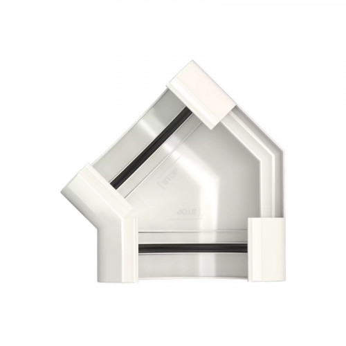 Угол желоба ПВХ 135гр. Белый Макси Технониколь 638595