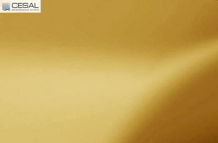 Декоративная раскладка Н-дизайн А09 15*4000мм, Золото люкс анодированный Cesal (Альконпласт)