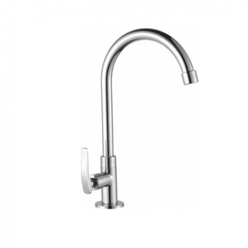 Смеситель для кухни одноручный высокий излив хром CRON CN4185