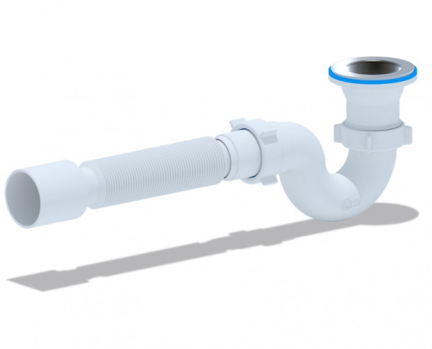 Сифон для душевого поддона регулируемый 1 1/2х40 Ани Е115