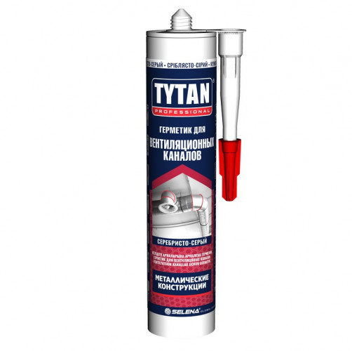 Герметик акриловый для вентиляционных каналов, серебристо-серый Tytan Professional (310 мл)