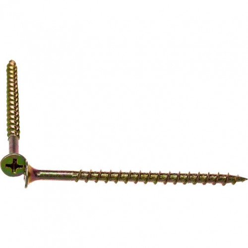 Саморез (шуруп) 3,9*65мм универсальный желтый с потайной головкой, кг