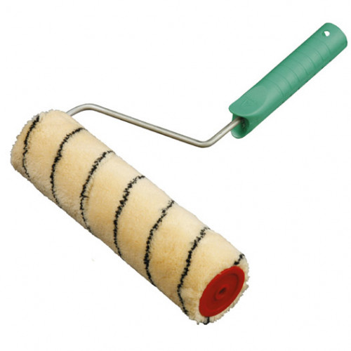 Валик Полосатый Полиакрил малярный в сборе, ворс 12мм, 58*250мм