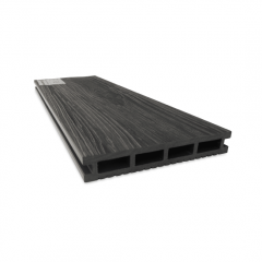 Террасная доска ДПК 160х24мм, 3D тиснение, Антрацит