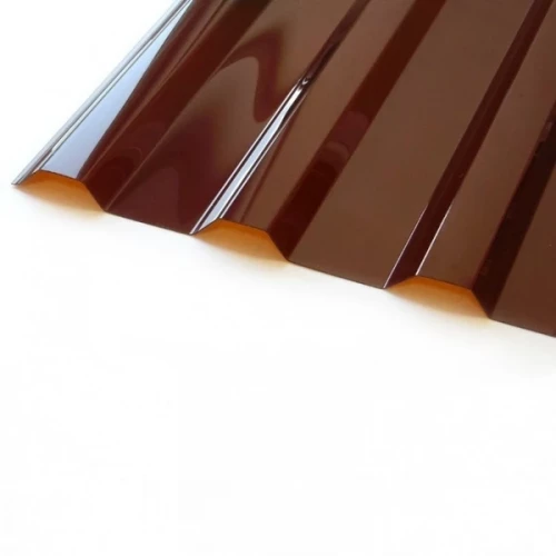 Поликарбонат трапеция МП/С-20 2000х1150х0,8мм (Терракот) Berolux
