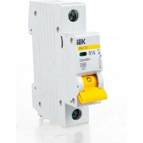Выключатель автоматический 1п B 16А 4,5кА ВА47-29 IEK