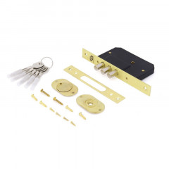 Замок врезной Palladium 0189-3MF латунь, Золото