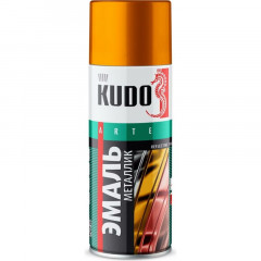 Эмаль аэрозольная металлик KU-1028 Золото Kudo Reflective Finish, 520мл