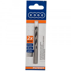 Сверло спиральное по дереву 5х85мм, W заточка, Patriot 815010072