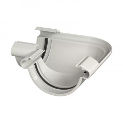 Угол желоба ПВХ 90гр. Белый Макси Технониколь 638616