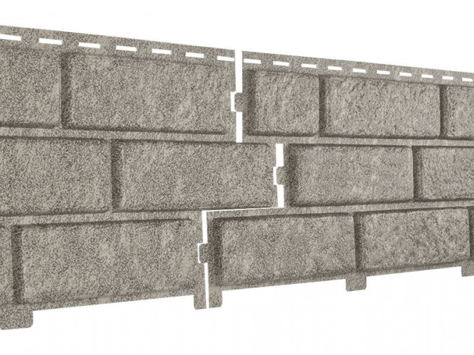 Цокольный сайдинг Стоун-хаус 230х3025мм, кирпич бежевый Ю-пласт