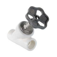 Клапан для радиатора 20мм прямоточный полипропиленовый Valtec VTp.714.0.020