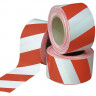 Лента сигнальная оградительная 50мм*130м бело-красная