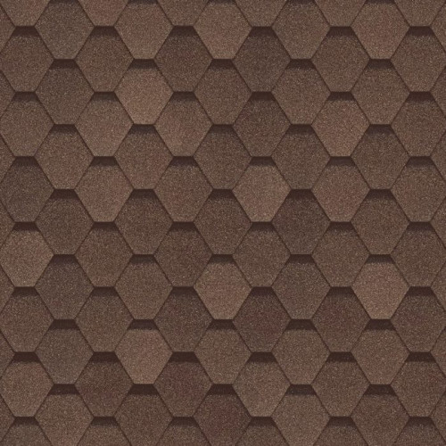 Гибкая мягкая черепица Шинглас (Shinglas) Самба, Янтарь 3м2, Технониколь