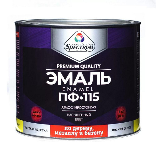 Эмаль ПФ-115 белая матовая Spectrum 1,8кг