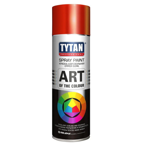 Краска аэрозольная акриловая RAL 3020 красная Tytan 400мл