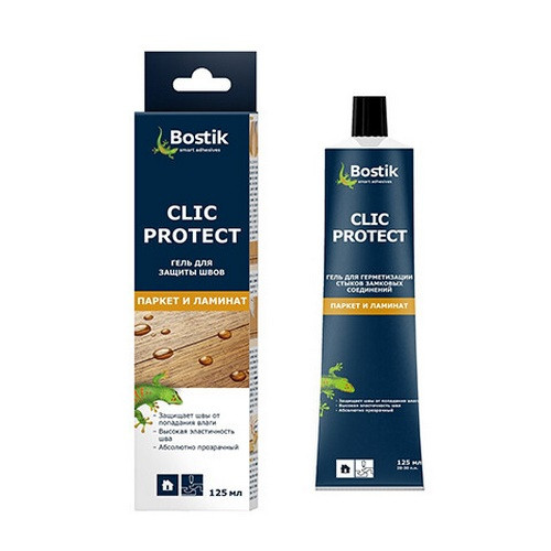 Герметик Bostik CLIC PROTECT гель для стыков паркета и ламината 125мл