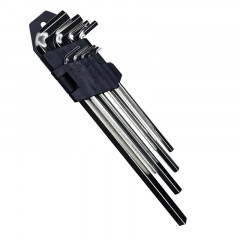 Набор шестигранных ключей 9шт, 1.5-10мм большие Vertextools 1632-01