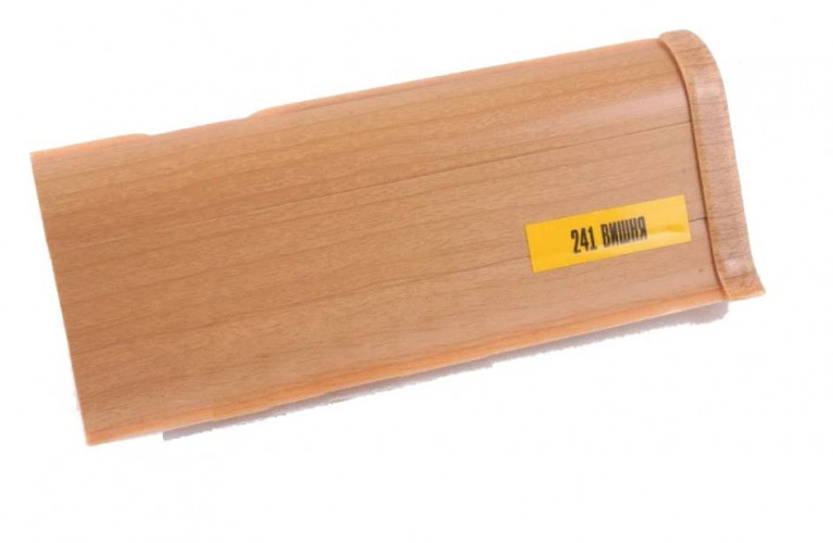 Плинтус Ideal Комфорт 55, 241 Вишня, 2,2м с кабель-каналом