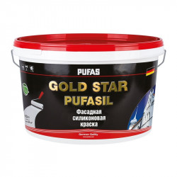 Краска силиконовая База А Gold Star Pufasil, 10 л / 14,9 кг