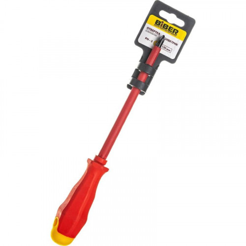 Отвертка крестовая PH2х150мм CrV, Диэлектрик Бибер 85598