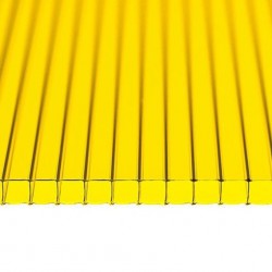 Поликарбонат 2100х6000х4мм 0.47кг/м2 (желтый) Мультигрин