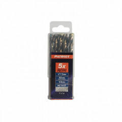 Сверло по металлу 7,5х109(69)мм HSS, Patriot 815010037, 10шт