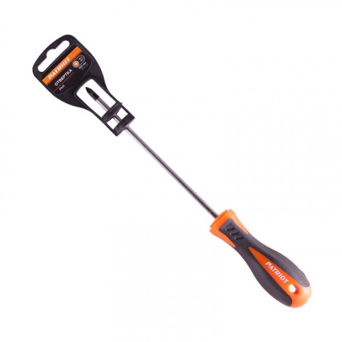 Отвертка крестовая PH1х150мм магнитная, двухкомпонентная ручка Patriot 350003024