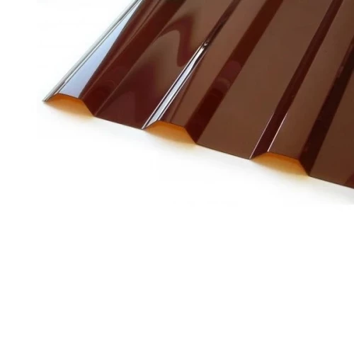Поликарбонат трапеция МП/С-20 2000х1150х1,3мм (Терракот) Berolux