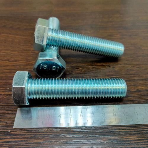 Болт шестигранный М20*90 оцинкованный DIN933, 1шт