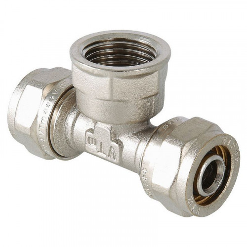 Тройник переходной 26мм*3/4" обжимной внутренняя резьба Valtec VTm.332.N.260526