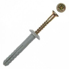 Дюбель с шурупом 6*40мм грибовидный борт